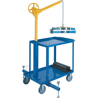 Tall Industrial Lifting Device with Mobile Cart, 500 lbs. (0.25 tons) Capacity Superchem Industries