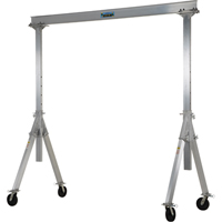 Grue mobile ajustable en aluminium, 10' lo, Capacit&eacute; 2000 lb (1 tonne) Superchem Industries