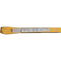Nylon Slings, Single Ply, Double Eye, Type 3, 2" W x 3' L, 3100 lbs. Vertical Load Limit Superchem Industries