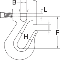 Clevis Grab Hook with Latch - Grade 70 Superchem Industries