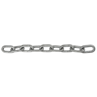 Straight Link Chain, Low Carbon Steel, 1" x 100' (30.4 m) L, Grade 30, 17900 lbs. (8.95 tons) Load Capacity Superchem Industries