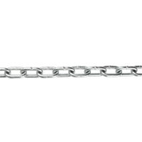 Straight Link Chain, Low Carbon Steel, 3/8" x 63' (19.2 m) L, Grade 30, 2650 lbs. (1.325 tons) Load Capacity Superchem Industries