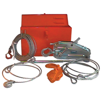 Tirfor&reg; Wire Rope Hoist TU17 Rescue Kit, 5/16" Wire Diameter, 2000  lbs. (1 tons) Capacity Superchem Industries