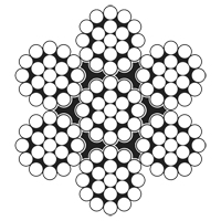 C&acirc;ble m&eacute;tallique, 100' (30,5 m) x 3/32", 1000 lb (0,5 tonne), Galvanis&eacute; Superchem Industries