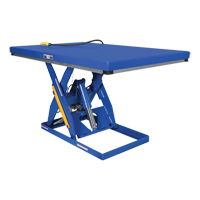 Hydraulic Scissor Lift Table, Steel, 48" L x 24" W, 3000 lbs. Cap. Superchem Industries