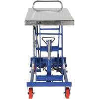 Pneumatic Hydraulic Scissor Lift Table, Steel, 32-1/2" L x 19-3/4" W, 1000 lbs. Cap. Superchem Industries