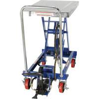 Pneumatic Hydraulic Scissor Lift Table, Steel, 32-1/2" L x 19-3/4" W, 1000 lbs. Cap. Superchem Industries