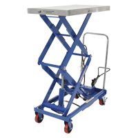 Pneumatic Hydraulic Scissor Lift Table, Steel, 35-1/2" L x 20" W, 800 lbs. Cap. Superchem Industries