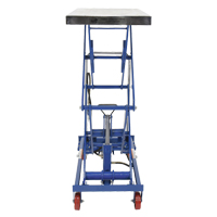 Pneumatic Hydraulic Scissor Lift Table, Steel, 35-1/2" L x 20" W, 800 lbs. Cap. Superchem Industries