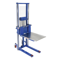 Hefti-Lift Load Stacker, Foot Pump Operated, 1500 lbs. Capacity, 63" Max Lift Superchem Industries