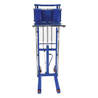Hefti-Lift Load Stacker, Foot Pump Operated, 1500 lbs. Capacity, 63" Max Lift Superchem Industries