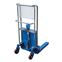 Hefti-Lift Load Stacker, Foot Pump Operated, 880 lbs. Capacity, 35" Max Lift Superchem Industries