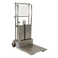 Hefti-Lift Load Stacker, Foot Pump Operated, 450 lbs. Capacity, 45-5/8" Max Lift Superchem Industries