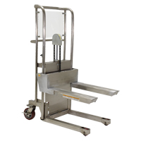 Hefti-Lift Load Stacker, Foot Pump Operated, 450 lbs. Capacity, 45-5/8" Max Lift Superchem Industries