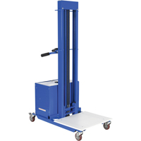 Quick Lift Stacker, Electric Operated, 400 lbs. Capacity, 57" Max Lift Superchem Industries