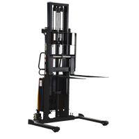 Fork Lift Stacker, Electric Operated, 2000 lbs. Capacity, 63" Max Lift Superchem Industries