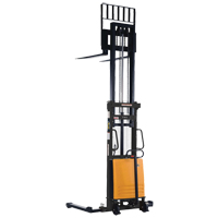 Fork Lift Stacker, Electric Operated, 2000 lbs. Capacity, 63" Max Lift Superchem Industries