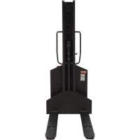 Narrow Mast Powered Lift Stacker, Electric Operated, 1000 lbs. Capacity, 63" Max Lift Superchem Industries