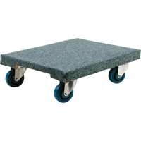 Wood Dollies - Heavy-Duty, Rubber Wheels, 1400 lbs. Capacity, 18" W x 24" D x 7" H Superchem Industries