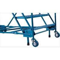Escabeau roulant certifi&eacute; CSA avec marche verrouillable, 8 marches, Largeur de la marche 30", Hauteur de la plateforme 72", Acier Superchem Industries