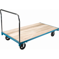 Heavy-Duty Platform Truck, 96" L x 48" W, 2000 lbs. Capacity, Rubber Casters Superchem Industries