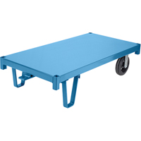 Specialized Platform Decks - Semi Live Skids, 48" L x 24" W, 2000 lbs. Capacity, Rubber Casters Superchem Industries