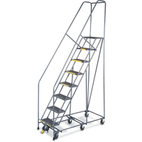 All Directional Ladders, 8 Steps, 16" Step Width, 80" Platform Height, Steel Superchem Industries