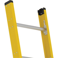 Single Section Straight Ladder - 6100 Series, 10', Fibreglass, 375 lbs., CSA Grade 1AA Superchem Industries