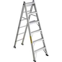 2700 Series Industrial Duty Multi-Way Ladders, 6', Aluminum, 250 lbs. Cap., ANSI 1, CSA 1 Superchem Industries