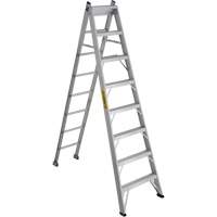 2700 Series Industrial Duty Multi-Way Ladders, 8', Aluminum, 250 lbs. Cap., ANSI 1, CSA 1 Superchem Industries