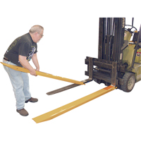 Fork Extensions, 63" L x 7" W, For Fork Width of 6" Superchem Industries