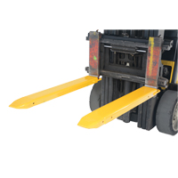 Fork Extensions, 48" L x 7-3/8" W, For Fork Width of 5" Superchem Industries