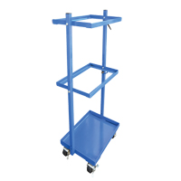 Stock Cart, Steel, 30-11/16" W x 19-1/4" D, 3 Shelves, 300 lbs. Capacity Superchem Industries