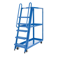 Stock Picking Cart, Steel, 21-7/8" W x 56-1/8" D, 3 Shelves, 1000 lbs. Capacity Superchem Industries