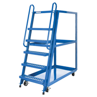 Stock Picking Cart, Steel, 27-7/8" W x 56-1/8" D, 3 Shelves, 1000 lbs. Capacity Superchem Industries
