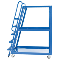 Stock Picking Cart, Steel, 27-7/8" W x 56-1/8" D, 3 Shelves, 1000 lbs. Capacity Superchem Industries