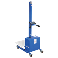 Quick Lift Platform Stacker, Electric Operated, 175 lbs. Capacity, 57" Max Lift Superchem Industries