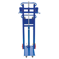 Platform Lift Stacker, Foot Pump Operated, 750 lbs. Capacity, 52" Max Lift Superchem Industries