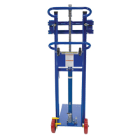 Platform Lift Stacker, Foot Pump Operated, 750 lbs. Capacity, 52" Max Lift Superchem Industries