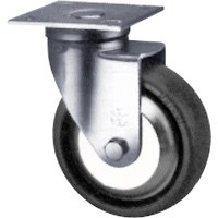 Heavy-Duty Caster, Swivel, 4" (101.6 mm), Neoprene, 500 lbs. (227 kg.) Superchem Industries