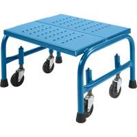 Rolling Step Stand 20 X 16 X 12, 1 Steps, 18" Step Width, 12" Platform Height, Steel Superchem Industries