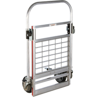 Four Wheel Folding Platform Truck, Aluminum, 750 lbs., 31" L x 23-1/4" W, 39" High Superchem Industries