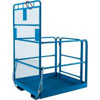 Nacelle &eacute;l&eacute;vatrice pour travail en hauteur, 48" x 48" x 72" h, Capacit&eacute; de 1000 lb, Acier Superchem Industries