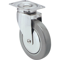 Caster, Swivel, 3" (76 mm), Rubber, 125 lbs. (57 kg.) Superchem Industries