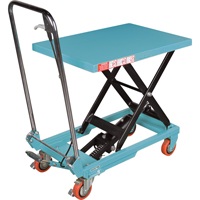 Heavy-Duty Hydraulic Scissor Lift Table, 27-1/2" L x 17-3/4" W, Steel, 330 lbs. Capacity Superchem Industries