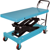 Heavy-Duty Hydraulic Scissor Lift Table, 48" L x 24" W, Steel, 1545 lbs. Capacity Superchem Industries
