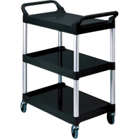 Service Cart, 3 Tiers, 19" x 38" x 34", 200 lbs. Capacity Superchem Industries