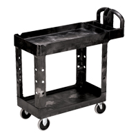Heavy Duty Utility Cart - 4500-88, 2 Tiers, 17-1/8" x 33-1/4" x 39", 500 lbs. Capacity Superchem Industries