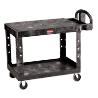 Flat Shelf Heavy Duty Utility Cart - 4525-00, 2 Tiers, 25-7/8" x 33-3/10" x 43-9/10", 500 lbs. Capacity Superchem Industries