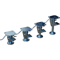 Floor Lock Brakes - Standard Duty, 6" Extended Height, 5-3/32" Retracted Height, Galvanized Superchem Industries